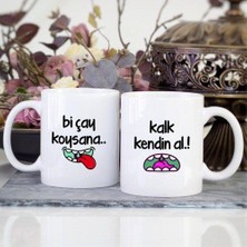 Pazariz Kişiye Özel Çay Koysana Ikili Kupa Bardak