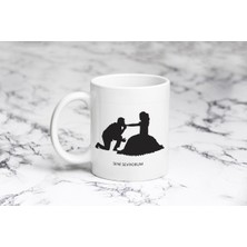 Pazariz Sevgililer Günü Seni Seviyorum Model 5 Kupa Bardak