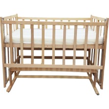 Rimini Baby Smartcrib Doğal Katlanır Beşik + İlk Arkadaşlarım Eğitici Uyku Seti Mavi 60 x 120 cm