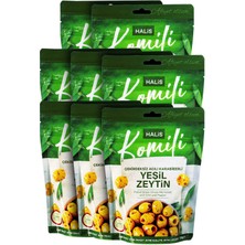Komili Acılı Karabiberli Yeşil Zeytin 8X170G