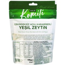 Komili Acılı Karabiberli Yeşil Zeytin 15X170G