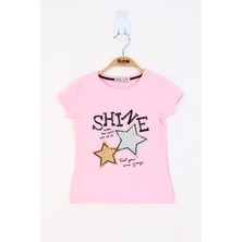 Toontoy Kız Çocuk Baskılı Tişört