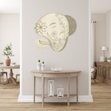 Kt Grup Bohem Sanatsal Kadın Duvar Sticker