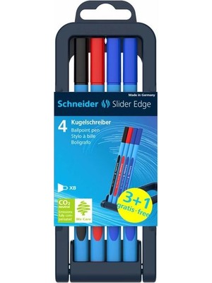 Schneider xb Slider Edge Tükenmez Kalem 4'lü