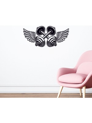 Bk Gift Gym Tasarımlı Ahşap Duvar Süsü-12