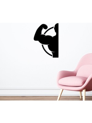 Bk Gift Gym Tasarımlı Ahşap Duvar Süsü-31