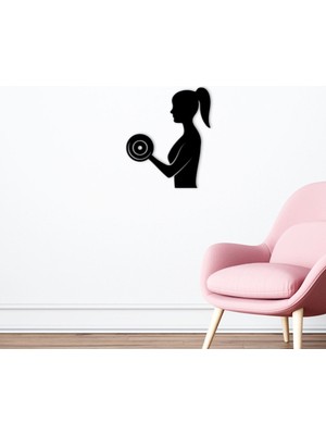 Bk Gift Gym Tasarımlı Ahşap Duvar Süsü-23