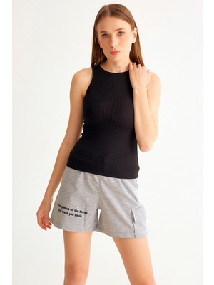 Halter Yaka Fitilli Body