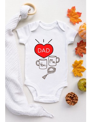 Limon You And Me Dad Desenli Kısa Kol Body