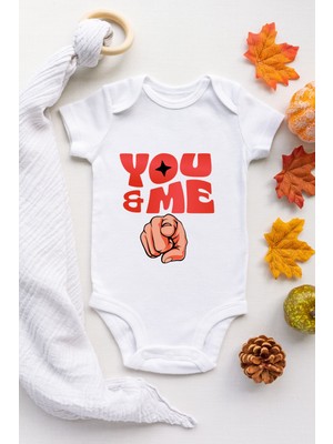 Limon You And Me Desenli Kısa Kol Unisex Body