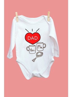 Limon You And Me Dad Desenli Uzun Kol