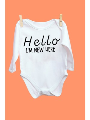 Limon Hello New Here Desenli Uzun Kol
