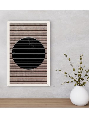 Bk Gift Modern Art Dekoratif Ahşap Beyaz Çerçeveli Tablo-3