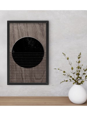 Bk Gift Modern Art Dekoratif Ahşap Siyah Çerçeveli Tablo-2
