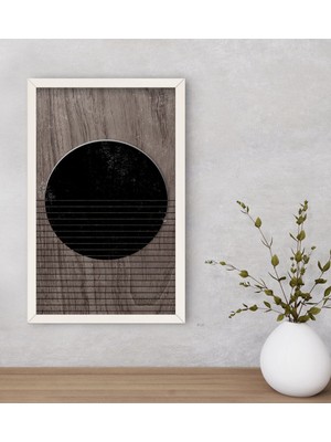 Bk Gift Modern Art Dekoratif Ahşap Beyaz Çerçeveli Tablo-2