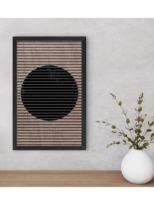 Bk Gift Modern Art Dekoratif Ahşap Siyah Çerçeveli Tablo-3