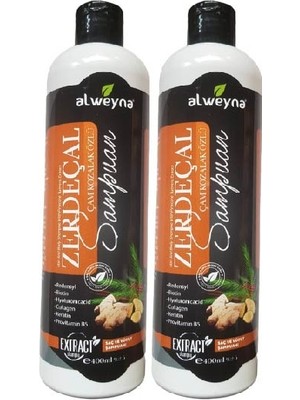 Alweyna Zerdeçal&çam Kozalak Özlü Bitkisel Şampuan 2 x 400 ml