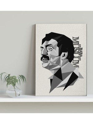 Bk Gift Müslüm Baba Tasarımlı Kanvas Tablo 30X50CM-4
