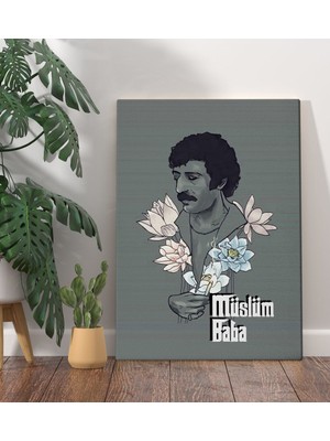 Bk Gift Müslüm Baba Tasarımlı Kanvas Tablo 70X100CM-1