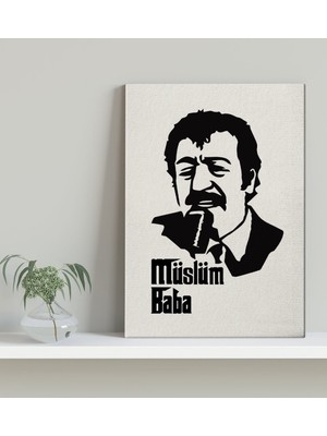 Bk Gift Müslüm Baba Tasarımlı Kanvas Tablo 30X50CM-5
