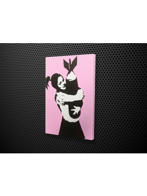 Tablo 360 Banksy- Embrace Nuke Kanvas Tablo