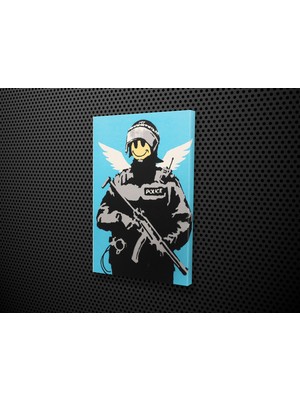 Tablo 360 Banksy- Angel Soldier Kanvas Tablo