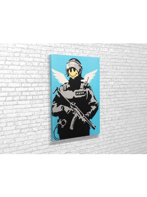 Tablo 360 Banksy- Angel Soldier Kanvas Tablo