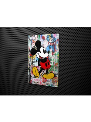 Tablo 360 Mickey Mouse Mural Kanvas Tablo