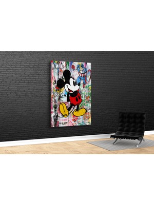 Tablo 360 Mickey Mouse Mural Kanvas Tablo