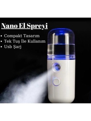 Pazariz Şarjlı Mini Araç Içi Nemlendirici Araç Içi Dezenfektan Araç Içi Koku Nano Mist Sprayer