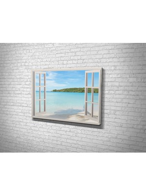 Tablo 360 Tropikal Manzara Kanvas Tablo