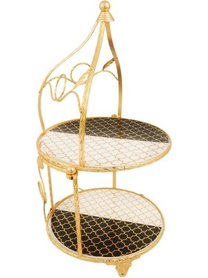 Vitale Lüx Seramik Katlı Sunum Tepsisi