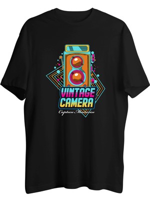 AyveGa Vintage Camera Tişört
