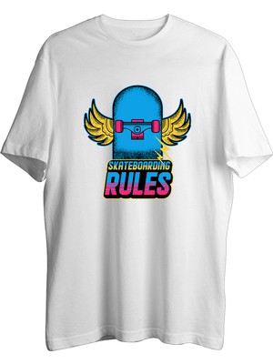 AyveGa Skateboarding Rules Tişört