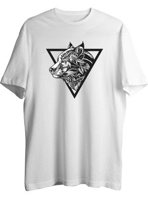AyveGa Triangle Wolf Tişört