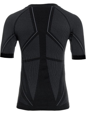 Panthzer Extreme Muscle Kısa Kollu Polygiene Erkek Üst İçlik Siyah/Gri