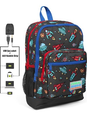 Coral High 23279 Usb-Aux Soketli Sırt Çantası