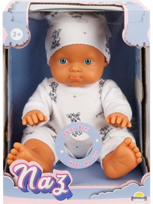Sunman Naz Saçsız Et Bebek Sesli Gülen & Ağlayan 23 cm