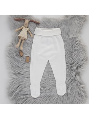 Babydola %100 Pamuk Patikli Triko Tek Alt