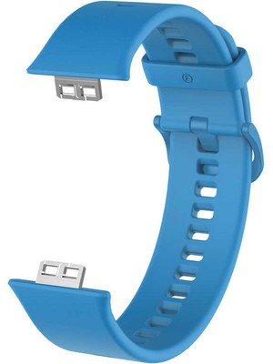 Nezih Case Huawei Watch Fit Uyumlu Silikon Kordon Mavi