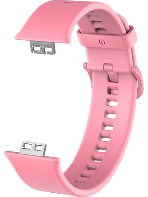 Nezih Case Huawei Watch Fit Uyumlu Silikon Kordon Pembe
