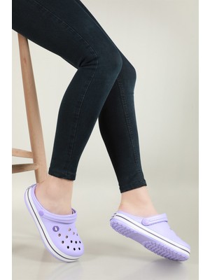 Sonimix Cross Modeli Lila Byz Mor Kadın Terlik 0079