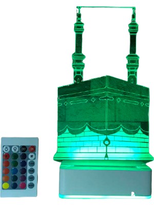 Modiwa Design Kabe 3D 16 Renk Dekoratif LED Lamba