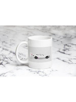 Pazariz Tesla Araba Şarj Oluyor Kupa Bardak