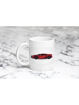 Pazariz Kırmızı Araba Kupa Bardak