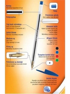 Bic Cristal Original Medium Tükenmez Kalem 10 Adet