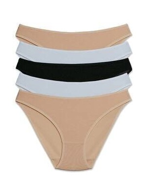 Pierre Cardin Kadın Pamuklu High Leg Brief  5'li Külot