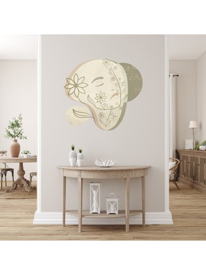 Kt Grup Bohem Sanatsal Kadın Duvar Sticker