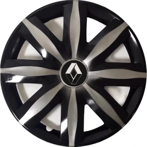 Renault Symbol 15'' Inç Gri - Siyah 4'lü Set Jant Kapağı