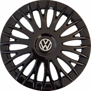 Volkswagen 14'' Inç Piano Black 4'lü Set Jant Kapağı Çelik Jant Görünümlü